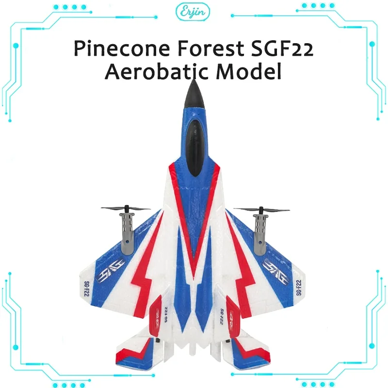 Rc Pinecone Forest Sgf22 Four-Way 3d Special Remote Control Aircraft Model Fighter Foam Aircraft Model