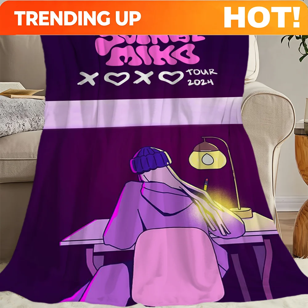 Customize Singer Young Miko Atts Blanket Skin friendly comfort warm soft plush blanket suitable sofa living room office bedroom