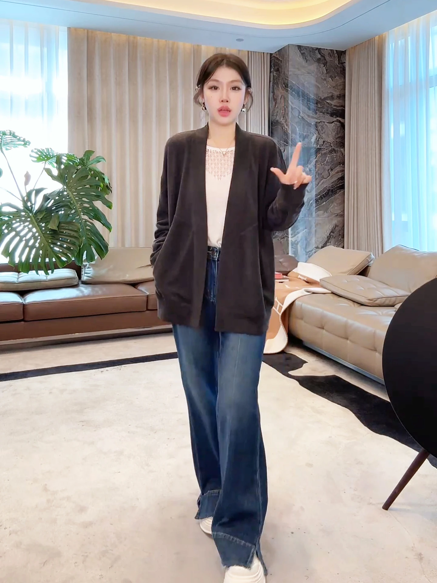 

Мягкий кардиган-пальто Cloud Softn Blend Snow Fleece: универсальная модная женская верхняя одежда в стиле High Fashion