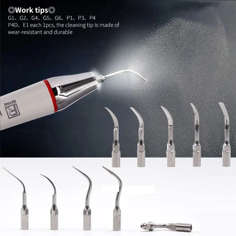 Electric Auto Water Supply Dental Ultrasonic Scaler LED Detachable Handpiece Cleaning Filling Teeth Non-pain