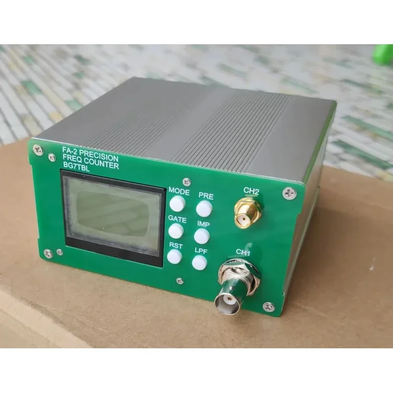 By BGTBL FA-2 Plus 1Hz-6GHz/12.4GHz/26.5GHz Counter Frequency Meter 11Bit/Sec 10MHz OCXO + Power Adapter