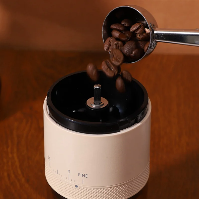 

A78E-Cordless Coffee Grinder Electric Burr Coffee Grinder With Adjustable Grind Settings For Traveling Camping Office A