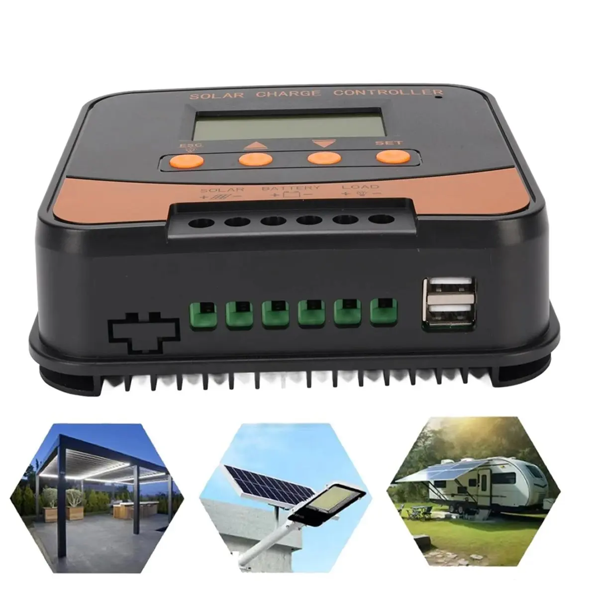 ★♠♥Y840A Hot Sale-MPPT Solar Charging Controller MPPT Solar Charging Controller 20A Stable Output Power for GEL SLA LFP LI USE B