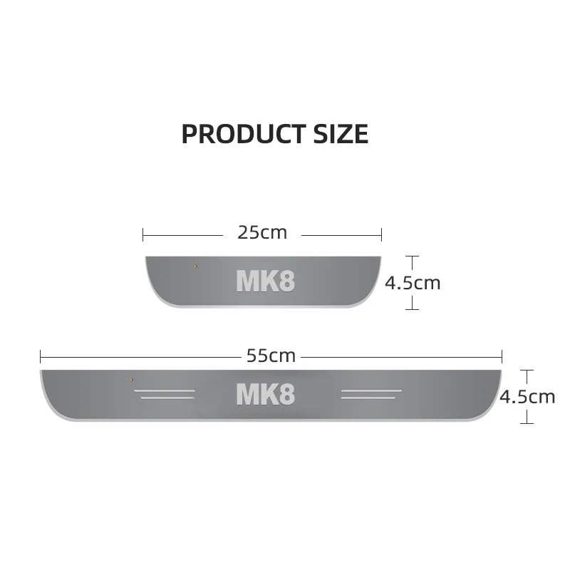Car removable LED welcome pedal door sill light for Volkswagen Golf 7 5 6 MK8 MK7 MK6 MK5 MKKK 4 MK3 MK2 2012-2014 2015 2016