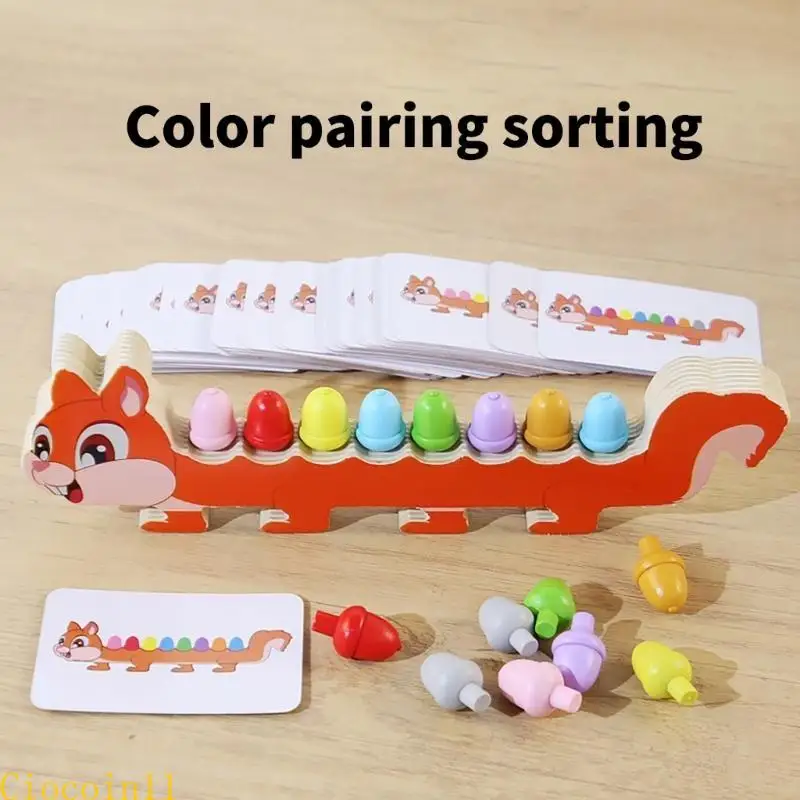 Y1ub Cartoon Farbpaarung Logisches Denken Spielzeug für Kleinkind Early Learning Education