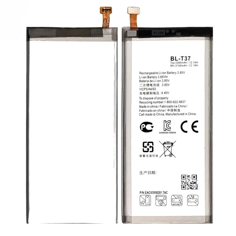 New High-quality Replacement Battery BL-T37 for LG V40 ThinQ Q710 Q8 2018 Version Q815L  Phone Batteries 3300mAh