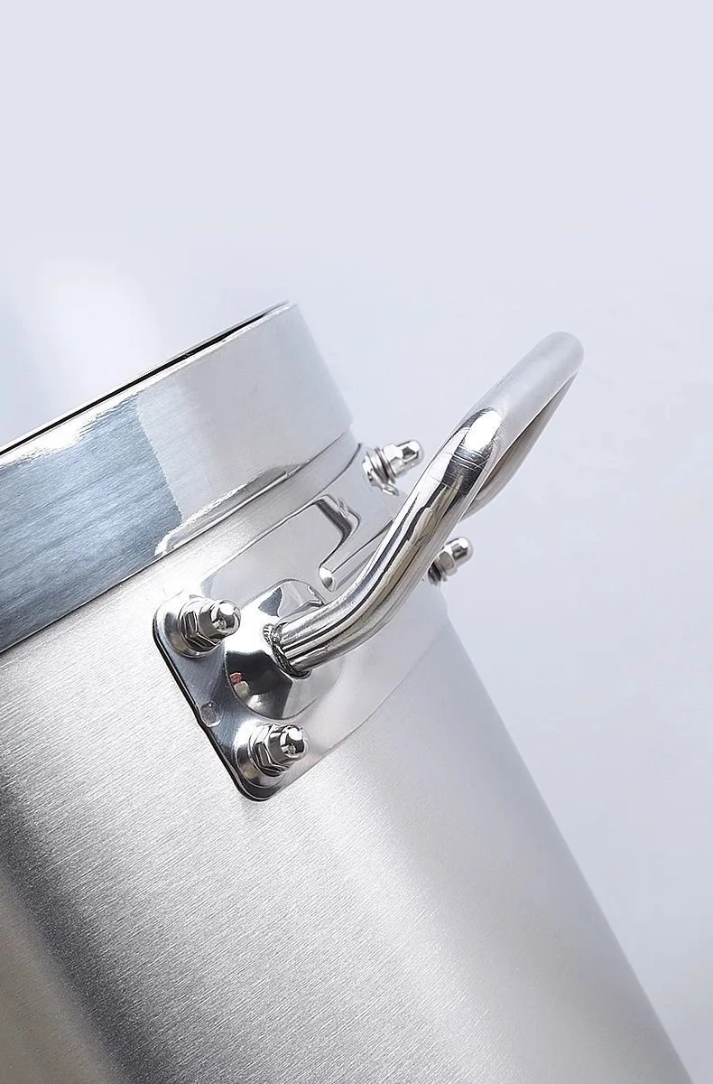Food grade stainless steel Soup pot with lid composite bottom bucket