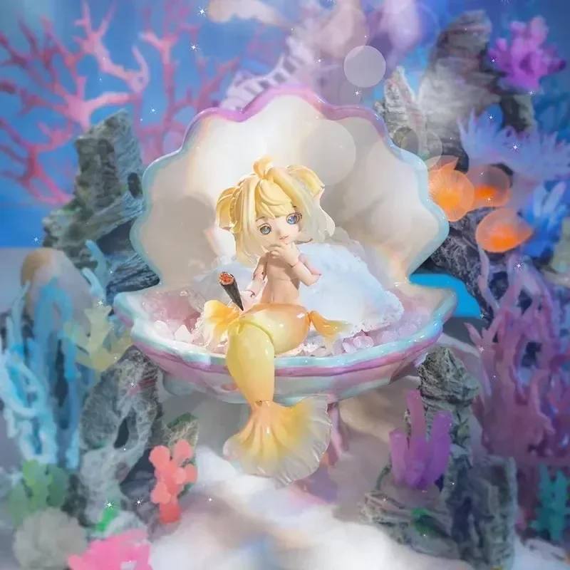 Kawaii Mermaid Chu Chu Series Blind Box Guess Bag 1/12 Bjd Dolls Anime Action Figure Novel Children Toys Room Decoration Gift
