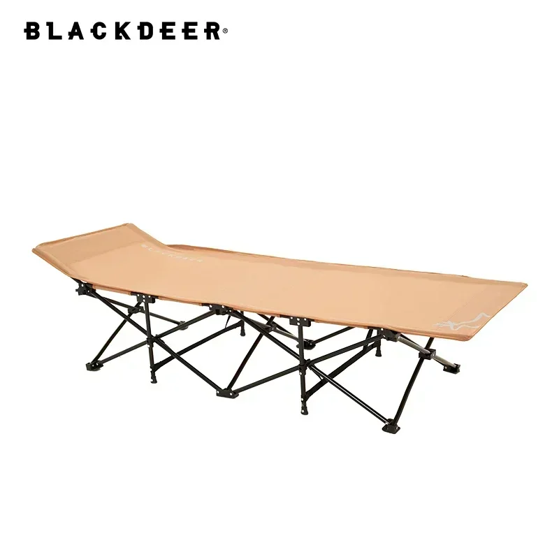 BLACK-DEER New Camping Mat Sturdy Comfortable Portable Folding Tent Bed Cot Sleeping Oxford Outdoor Camping Bed