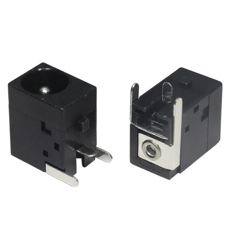 【10PCS】 DC Power Jack DC-036 Horizontal Plug-in DC Power Socket Supply Base 5.5*2.1/2.5 0.3A Charging Connector DC036