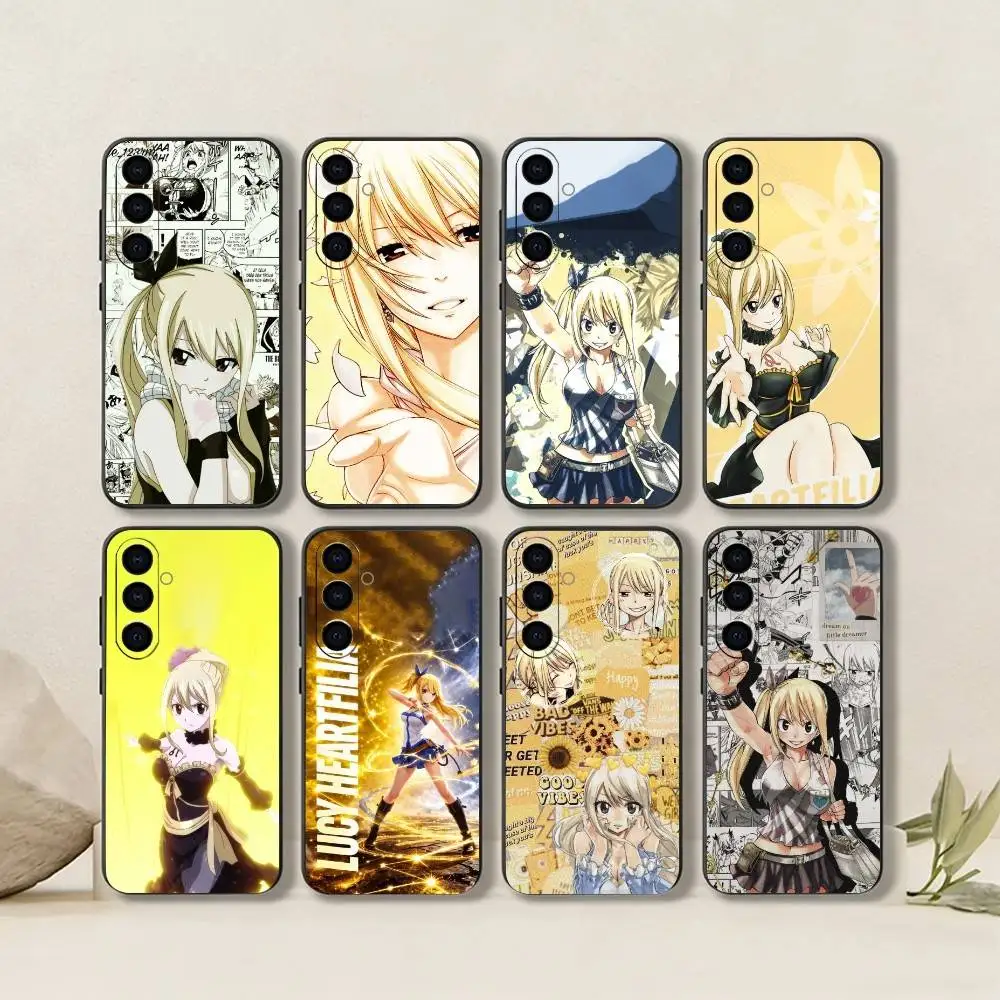 Magic-Anime-L-Lucy H-Heartfilia  Phone Case For Samsung Galaxy A73,A72,A71,A70,A53,A52,A51,Soft Silicone Black Cover