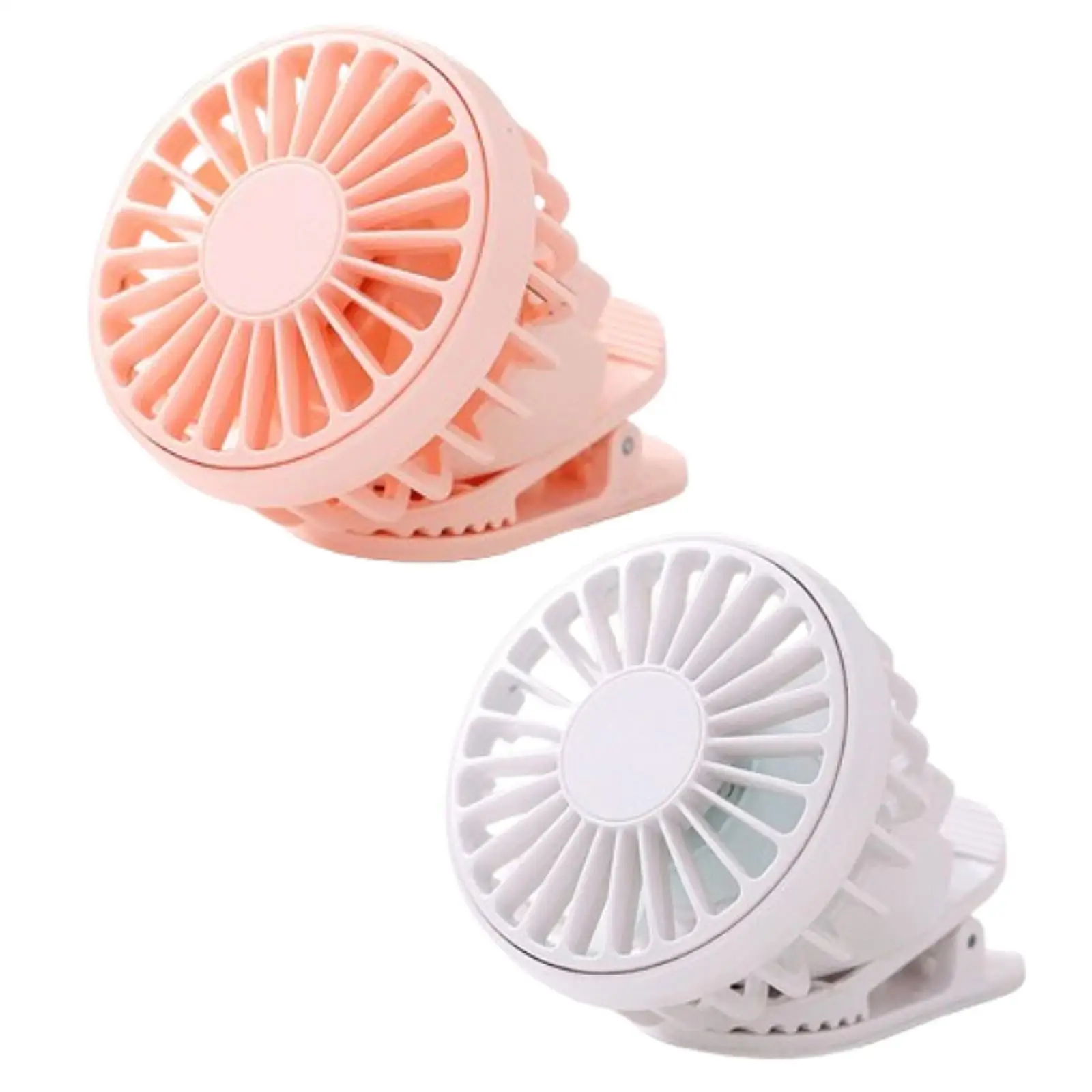 Clip on Fan Lightweight USB Three Speed Wind Speed Personal Fan Hands Free for Fishing Hiking Barbecue Travel Outdoor Activities