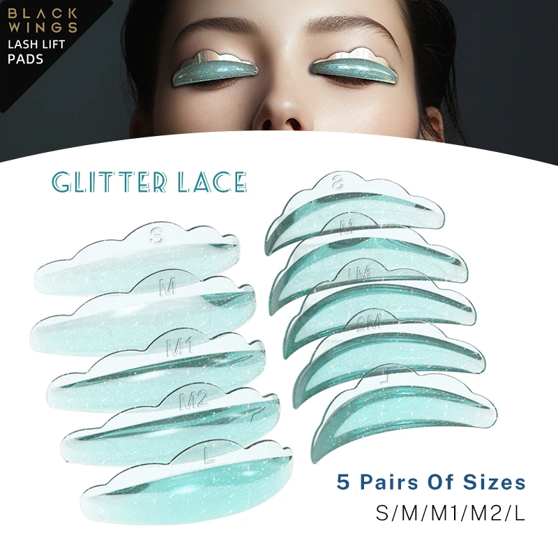 5 tamaños de almohadillas para levantar rizador permanente de pestañas, almohadillas para permanente de pestañas, varillas para levantamiento de pestañas de silicona para maquillaje de belleza también