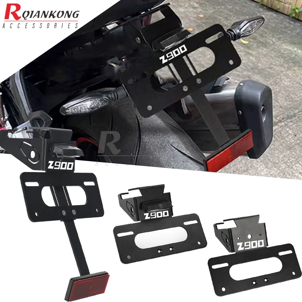 

Rear Tail Tidy Fender Eliminator Kit For Kawasaki Z900 Z900SE Z 900 Performance 2017-2022 2023 2024 License Plate Holder Bracket