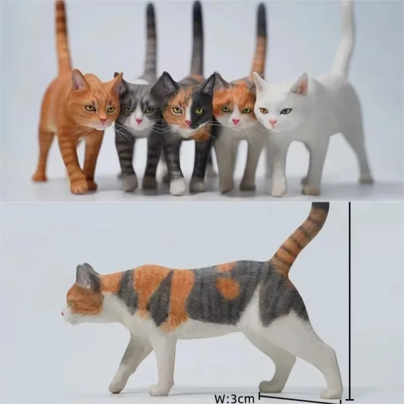 

JXK 1/6 Scale Simulation Resin Felis Catus Animal Model Cute Cat Small Prop Model for 12" Action Figure Display Toys