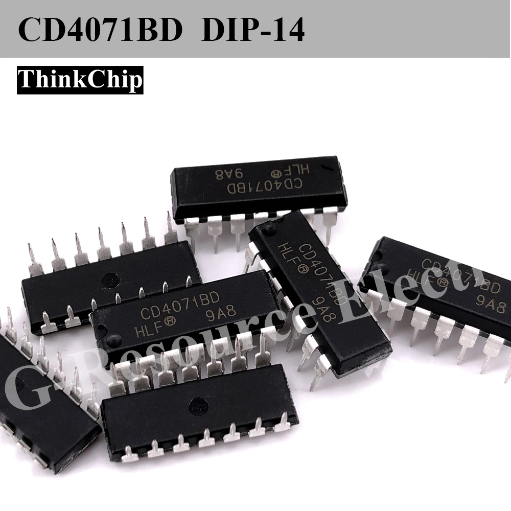 (10 pcs) CD4070BD/CD4071BD DIP-14 Quad 2-Input XOR Gate 3V-18V