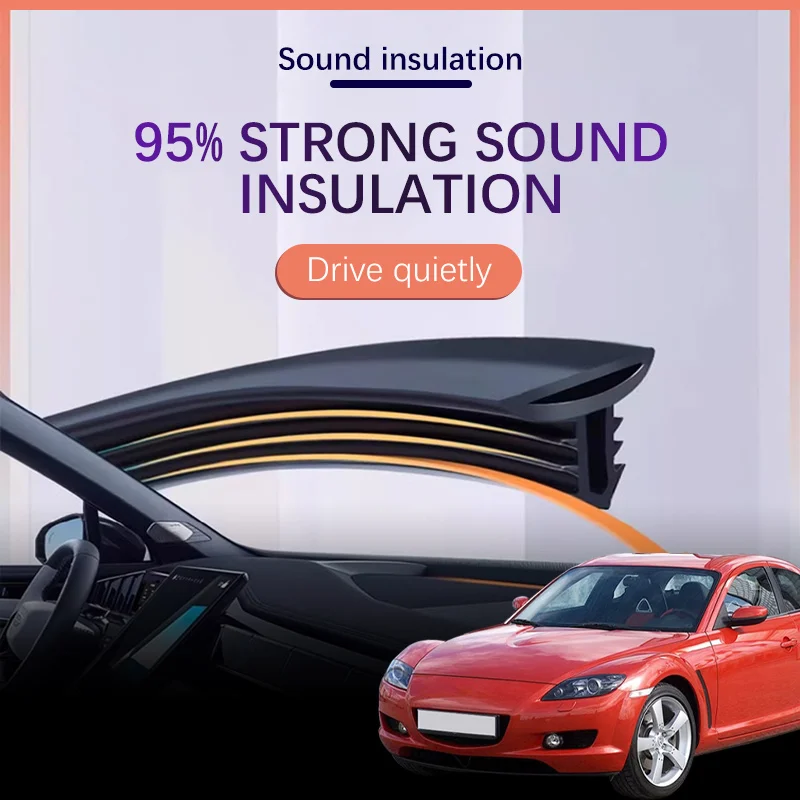 Car Dashboard Sealing Strip Interior Auto Noise Sound Insulation Rubber Trim Weatherstrip For Mazda RX8 2 3 6 Atenza 2003