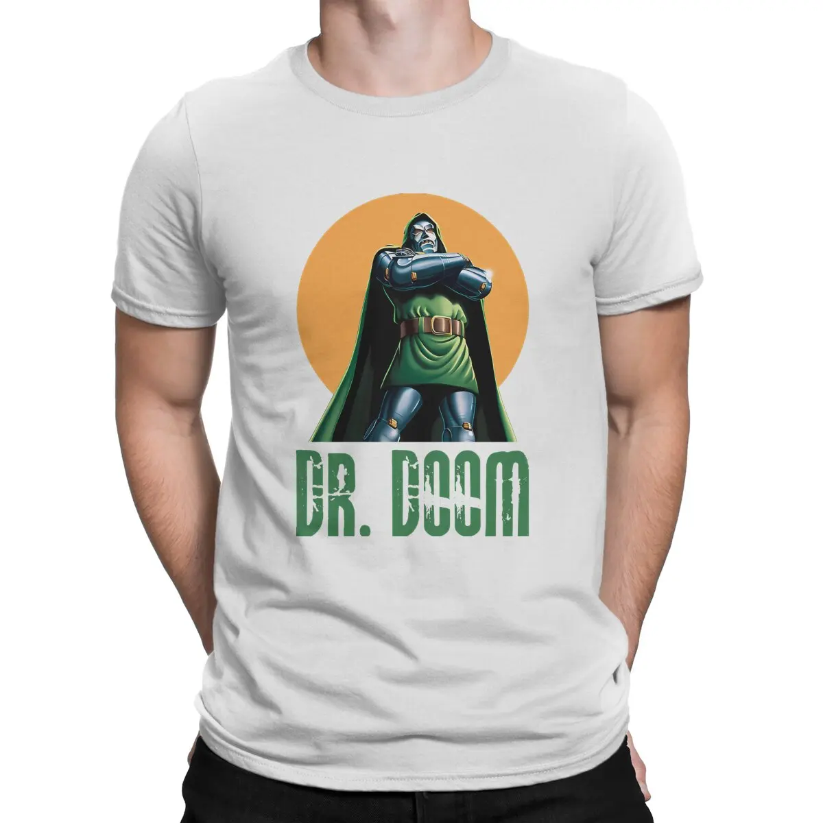 Men's T-Shirts Marvel Super Hero Casual Cotton Tee Shirt Short Sleeve Doctor Doom T Shirts Round Collar Clothes Gift