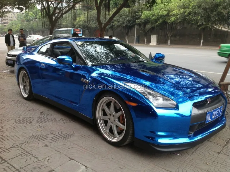 NICK 1.52*15 Meter TPU Gloss Metallic Car Vinyl Wrap Film Pengubah Warna TPU dengan Bebas Gelembung Udara Pengiriman Cepat Penutupan Bodi