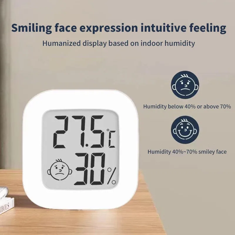 LCD Digital Thermometer Hygrometer Indoor Room Electronic Temperature Humidity Meter Sensor Gauge Weather Station For Home