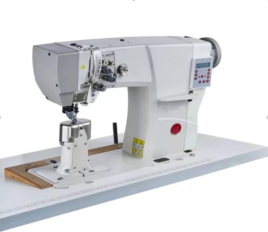 

Automatic SC-592 Used Shoe Post Bed Overlock Electric Industrial Lockstitch Double Needle Computerized Roller Sewing Machine