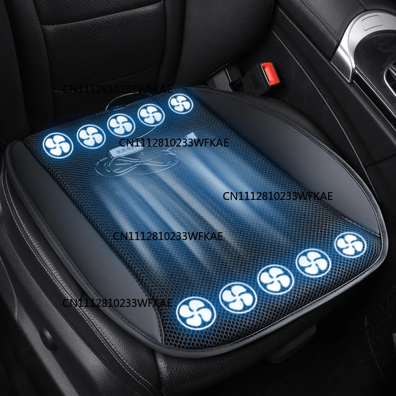 Blowing massage seat cushion 12V24V truck fan cooling cushion seat cushion breathable seat vehicle multi-function