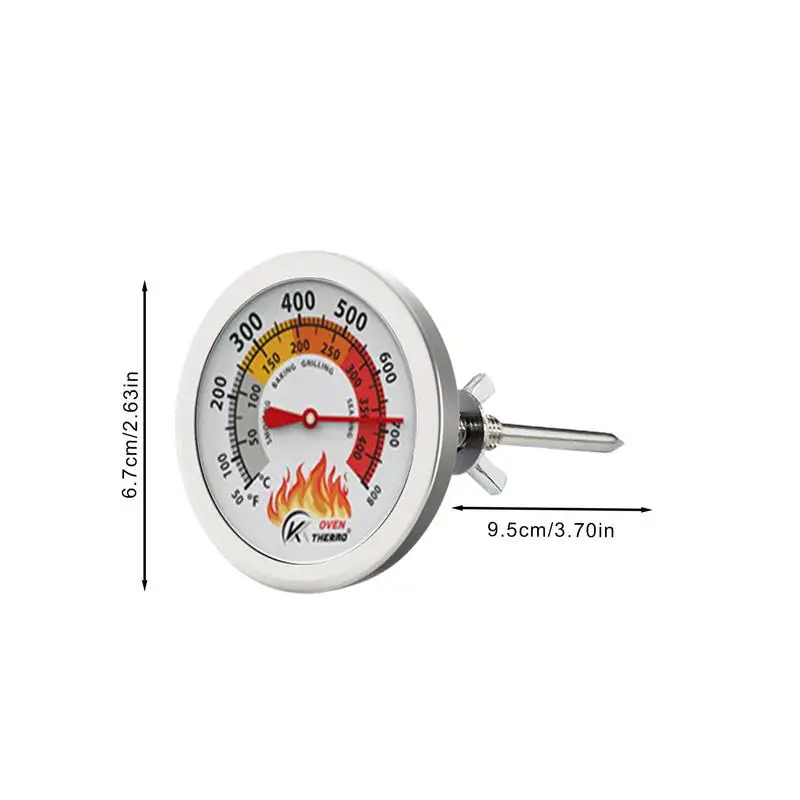 Oven Temperature Sensor Precise Meat Baking Temperature Gauge For Oven Analog Kitchen Machinery Temperature Gauge For Outdoor