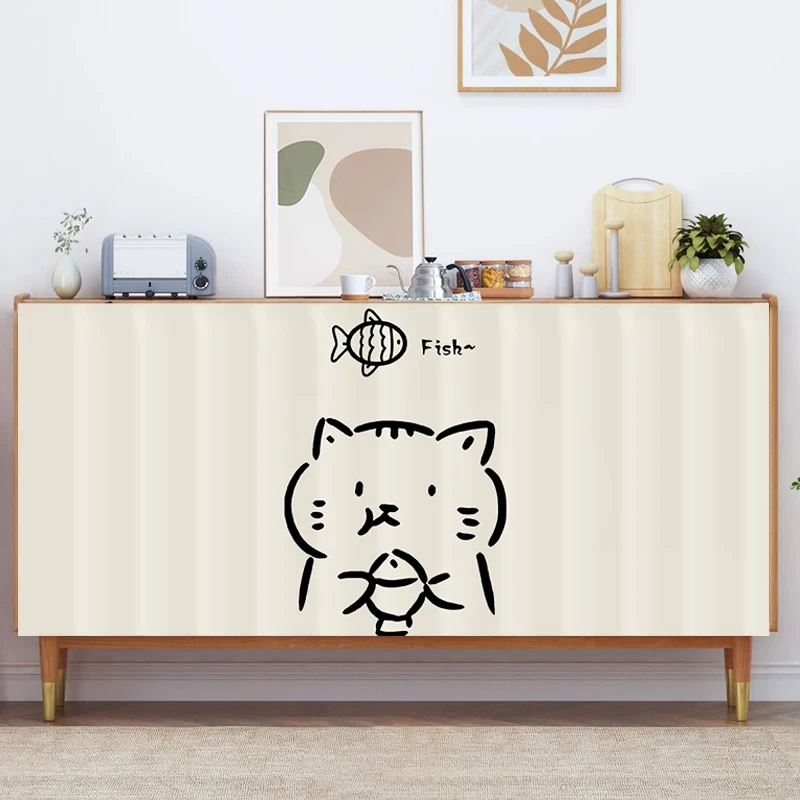 Ins Style Minimalist Cabinet Curtains Cover Miscellaneous Items, Kitchen Cabinets, Dust Curtains, Shoe Racks, Ugly Curtains