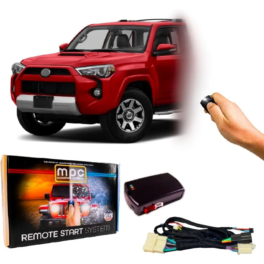 Zestaw zdalnego uruchamiania MPC kompatybilny z Toyota 4Runner 2010-2019 dla wygodnego dostępu bez kluczyka i funkcji uruchamiania przyciskiem.