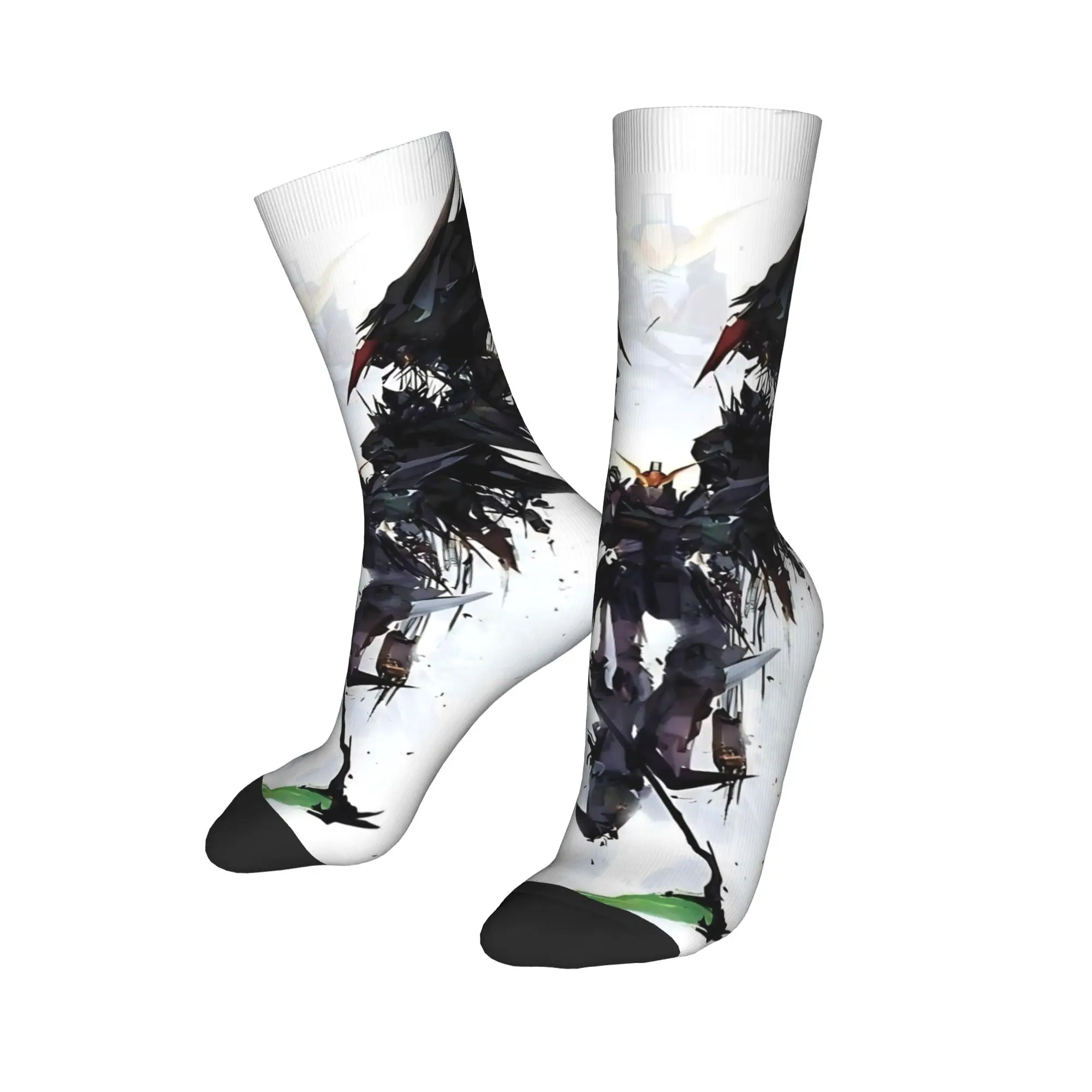 Funny Sock Bandai gundam blue design  Vintage Quality Pattern Printed Men Crew Socks Novelty Men's Socks