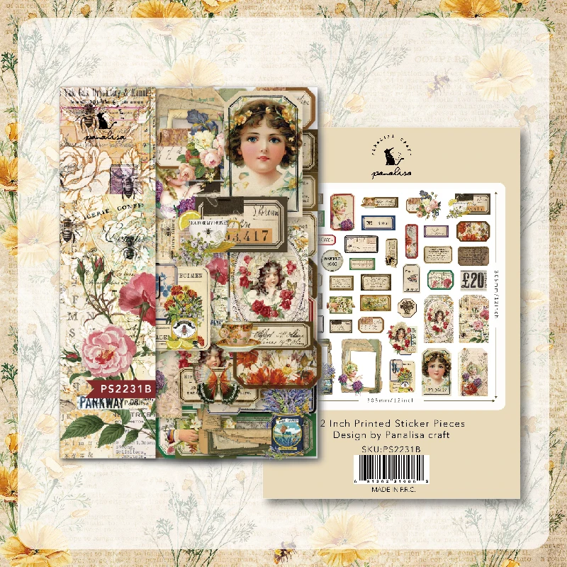 Panalacraft 8 cali 6 cali vintage miód pszczeli wzorzyste papieru Scrapbooking rzemieślnicze opakowanie papierowe DIY craft dokument informacyjny