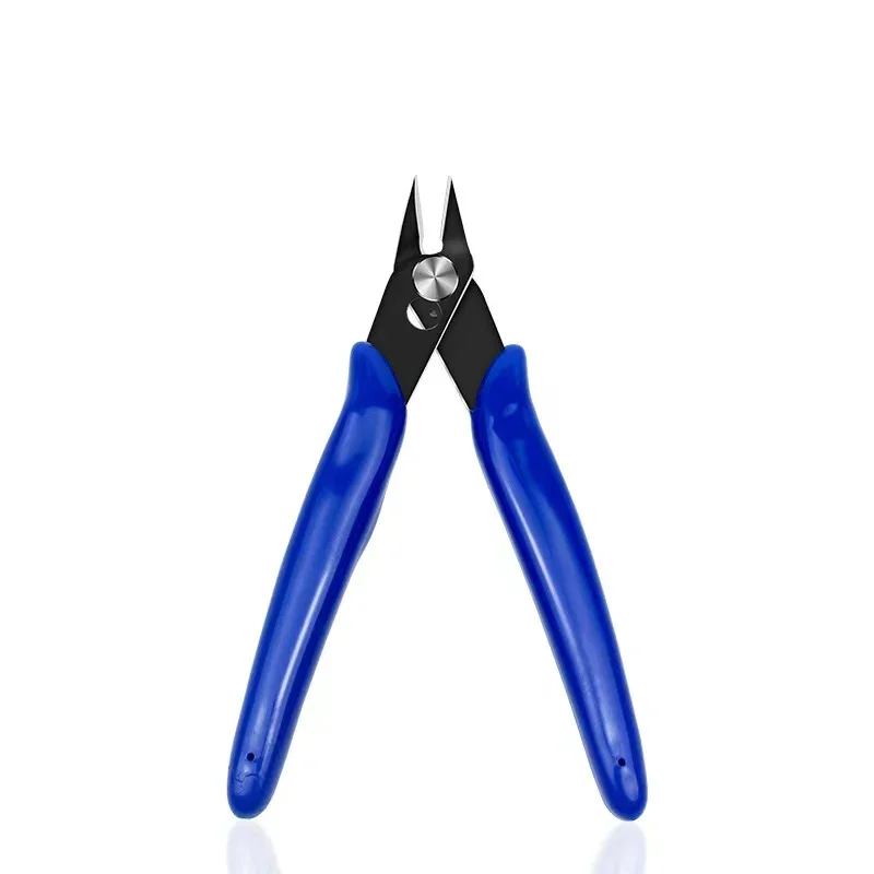 Wire Cutter DIY Trimmer Diagonal Side Cutting Cable Nippers Red Blue Pliers Hand Mini Snips Flush Nipper Trimmer Hand Tools