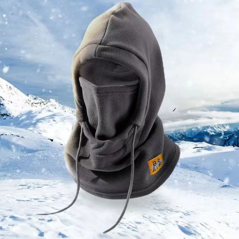 Chapéu quente de inverno com máscara e aquecedor de pescoço 3 em 1 balaclava à prova de vento para homens e mulheres chapéu mascarado ciclismo proteção contra clima frio