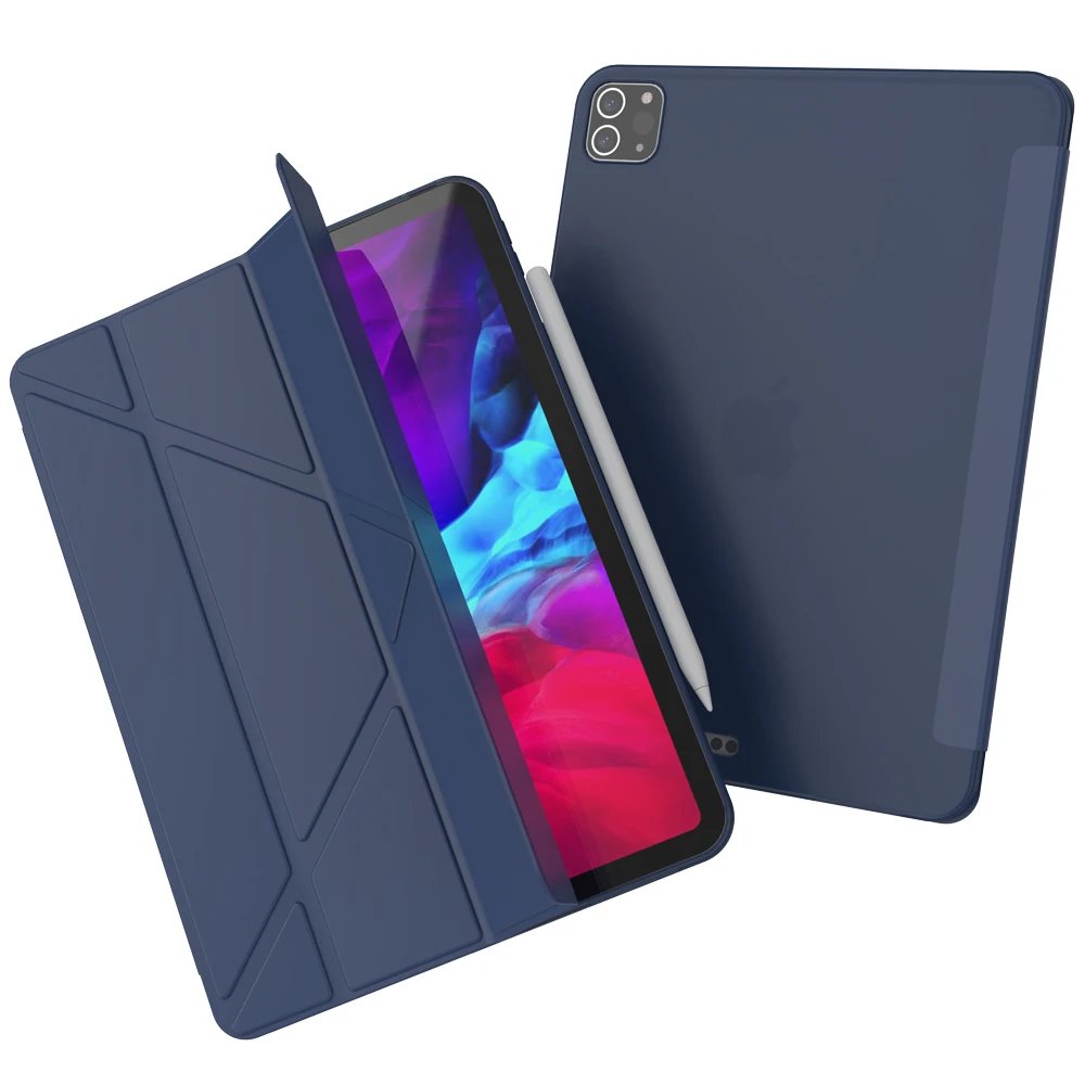 For iPad Pro M1 11 12 9 2022 2021 2020 Case Smart Stand Back Fundas For iPad 11 12.9 Inch Cases A2378 A2377 A2229 A2228