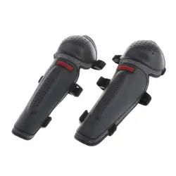 Motorcycle ATV Motocross Elbow Knee Pads Crashproof Shin Guard for Motorbike Mountain Biking (Black)