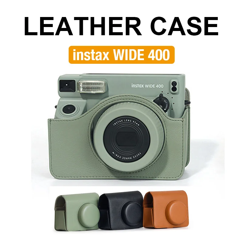 

Instax Wide 400 PU Leather Camera Case Soft Protective Case with Strap CAA62