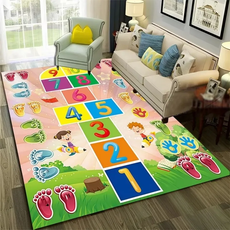 VIKAMA Hopscotch Mat: Soft, Warm, and Sound-Absorbing—Perfect for Home Play Areas, Living Room Sofas, and Home Entertainment