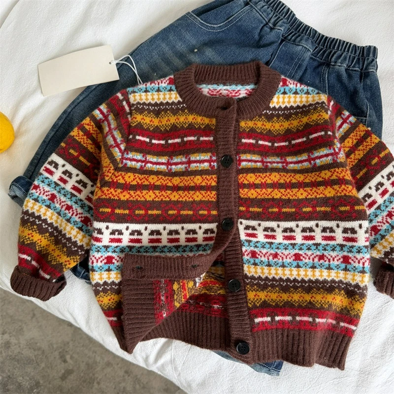Suéter Infantil 2026 Outono No - Knit Cardigan Infant avaliação e preço
