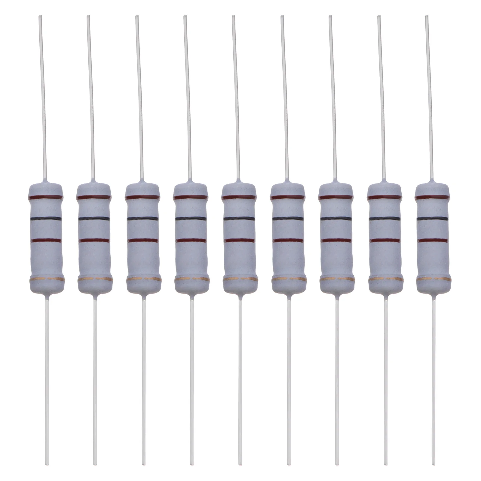 100 Pcs Resistance Solder Resistor Kits Tolerance Resistors for Experiments 2W 5%
