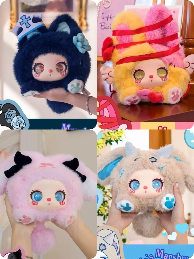 

В наличии 100% новая натуральная сумка Liila'S Marshmallow Bunny Bag Series слепая коробка милый декоративный рюкзак с подвеской детский подарок на день рождения