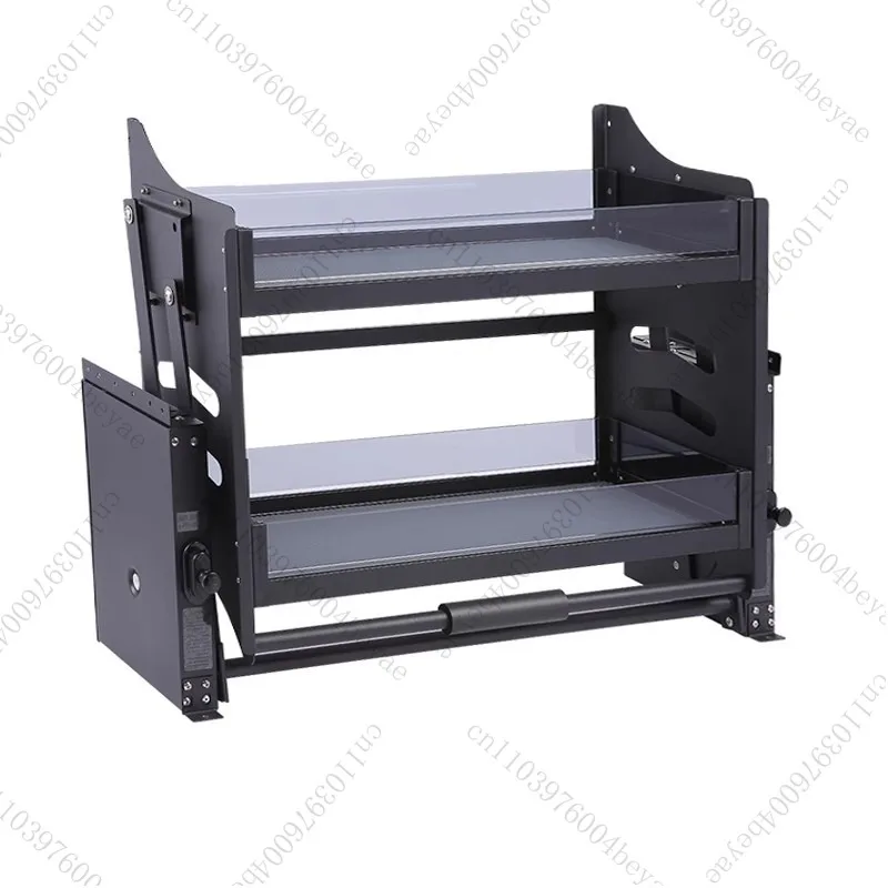 خزانة المطبخ، خزانة معلقة، سلة رفع، خزانة تخزين عازلة للتخميد