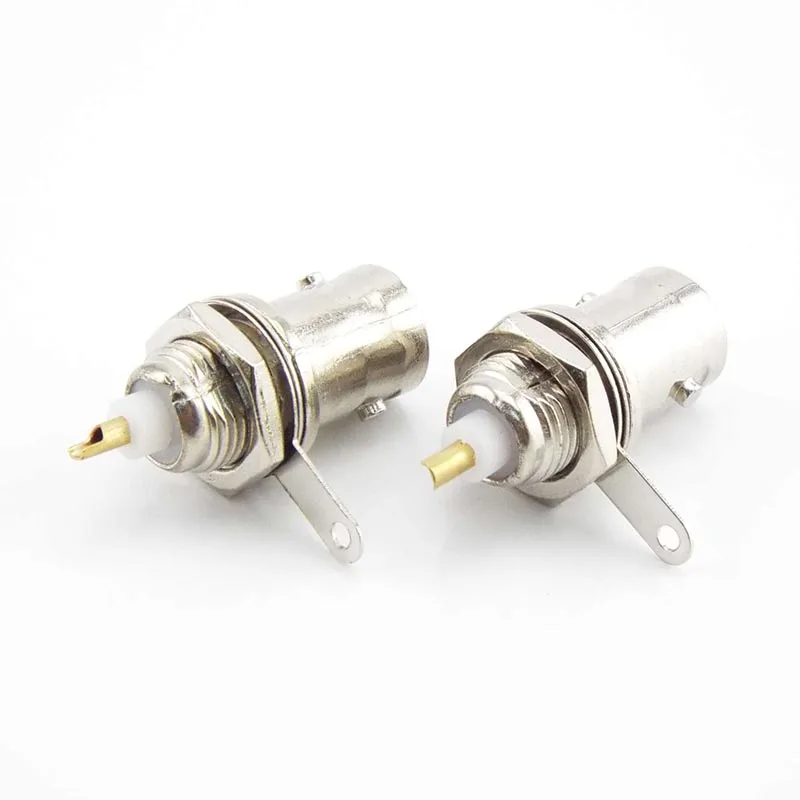 5/10pcs Connecteurs Femelles BNC Panneau D'adaptateur De Montage Sur Châssis Câble Coaxial Moniteur Accessoires Pour Pièces De Machines À Souder