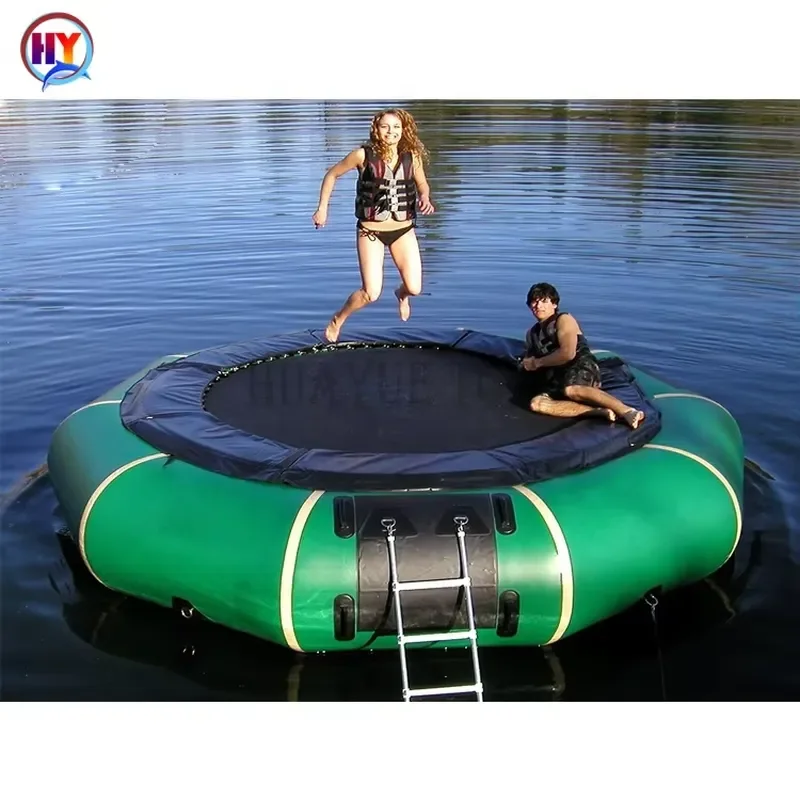 Inflatable Water Trampoline Mini Floating Bouncer Sea Doo Style Competitive Price for Water Park Lake Pool Summer Fun