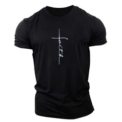 Men's Sports Letter T-Shirts Short Sleeve Summer Gym Fitness Black T Shirt Workout Sporty O-Neck Casual Tops Tee Plus Size 6XL