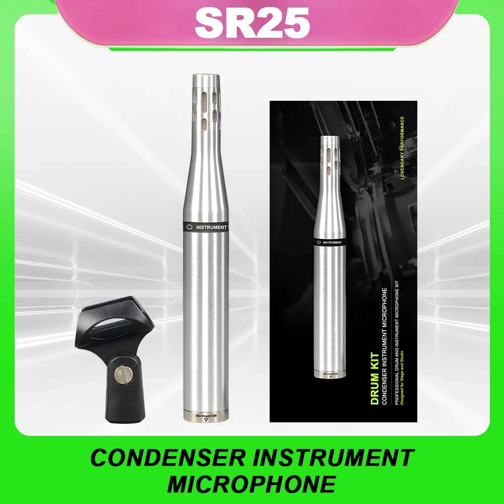 SR25 Metal condenser drum microphone for Hi-hat good quality and perfect voice