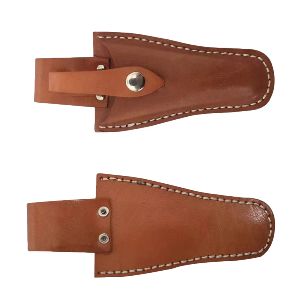 กระเป๋าใส่เครื่องมือหนังสําหรับกรรไกรช่างไฟฟ้าและคีมเชื่อมพร้อมตัวยึดที่ปลอดภัยและตะขอเกี่ยวเข็มขัดแบบยืดหยุ่น