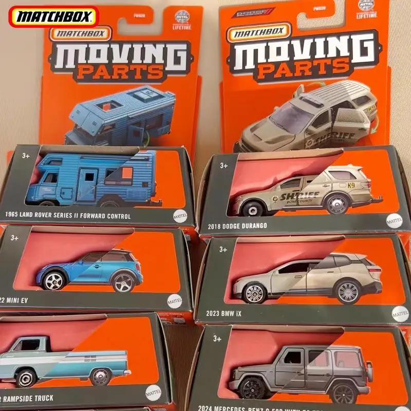 

Genuine Mattel Matchbox Cars Moving Parts 2024 Mix 8 Vehicles FWD28 959R Model Collection Diecast Metal Car Toy Boy Xmas Gift