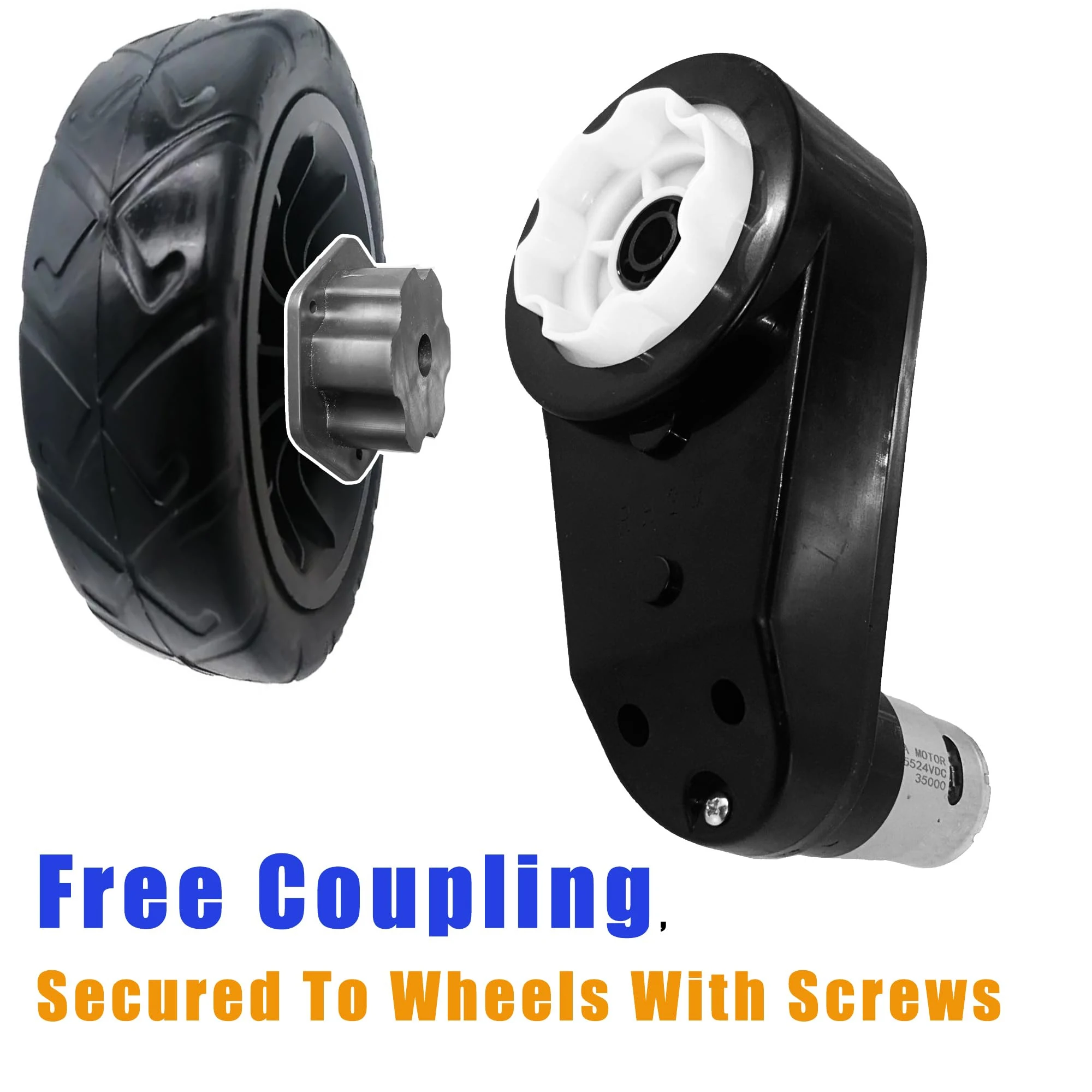 2 SZTUK 6V 12V 24V Dzieci jeżdżą na samochodzie Pojazd elektryczny Metalowa stalowa przekładnia Szybki silnik Skrzynia biegów Reduktor silnika Łącznik