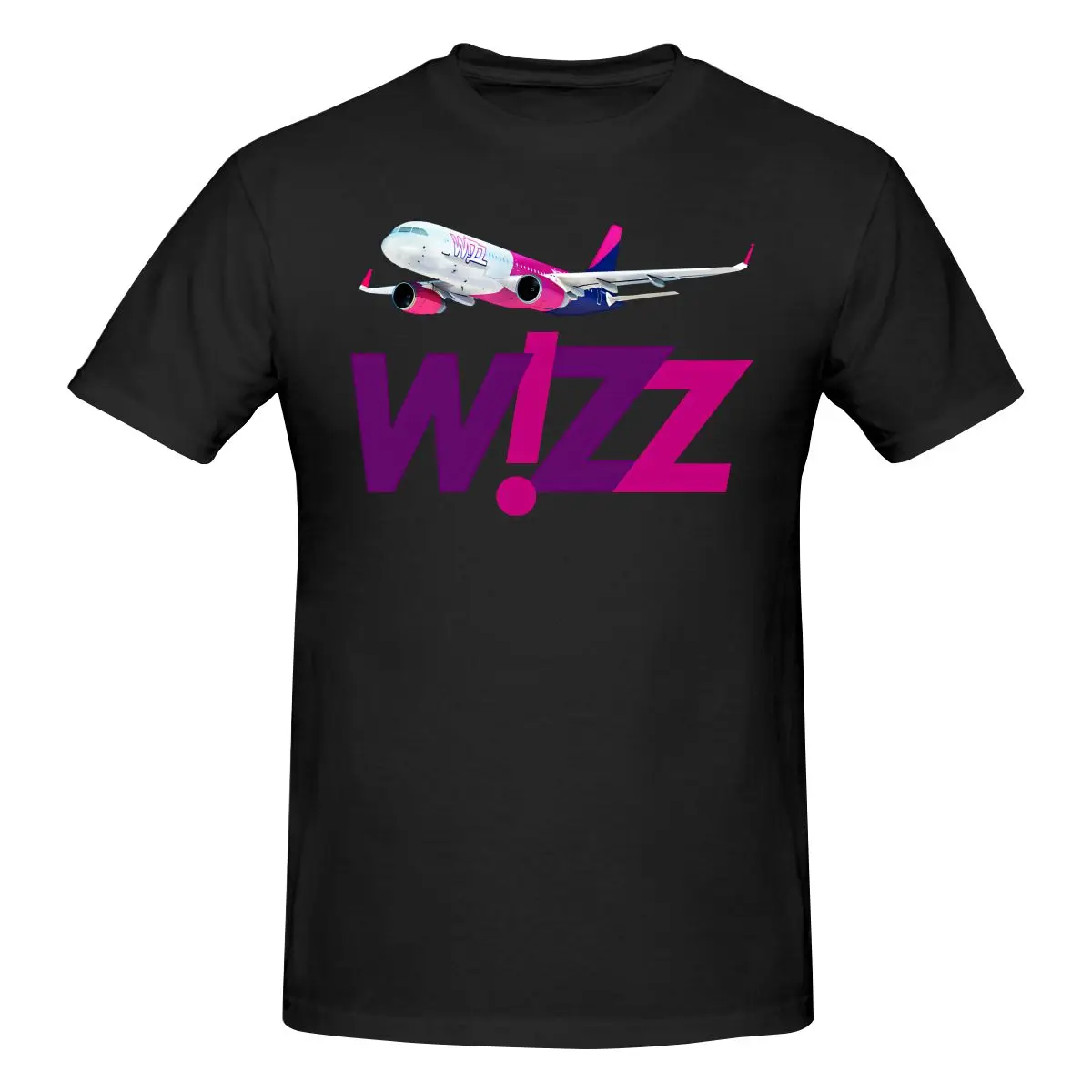 

Мужская футболка с принтом Funny Wizz Airline Hungary Airbus, футболка унисекс, футболки