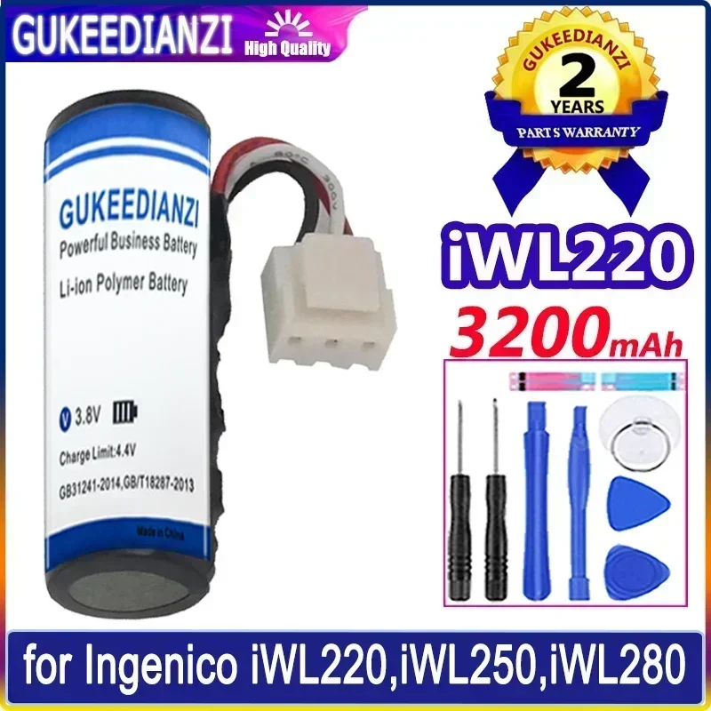 Batteries 3200mAh For Ingenico iWL220 iWL250 iWL280 Iwe280 iWL252 iWL255 iWL251 For Newland ME31 SP610 SP60 POS Battery